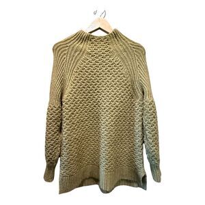 Anthropologie Bia Mock Neck Sweater Alpaca Blend Knit Oversized Size M